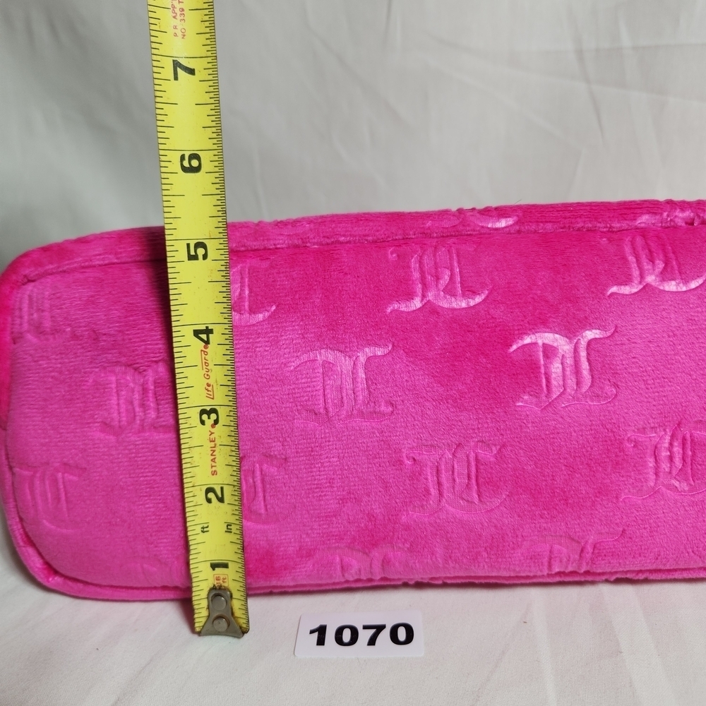 Juicy Couture Pink Embossed Travel Cosmetuc Bag Make Up - Picture 6 of 11